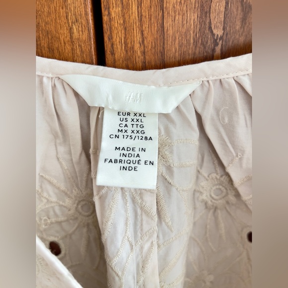 NWT H&M Women’s Embroidered Cotton Maxi Dress - Picture 5 of 10